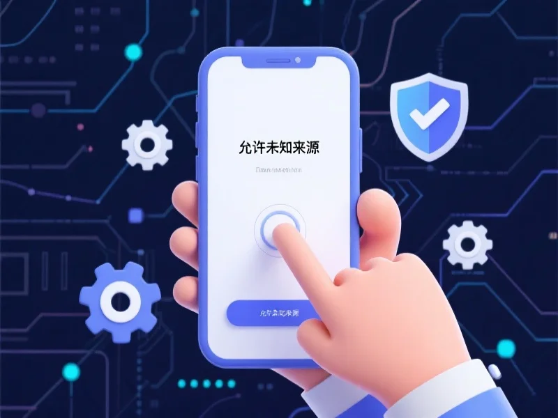 安卓手机上允许安装未知来源应用的设置界面